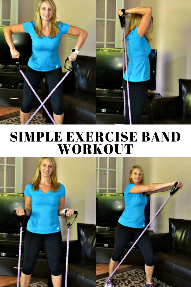 Simple best sale band exercises