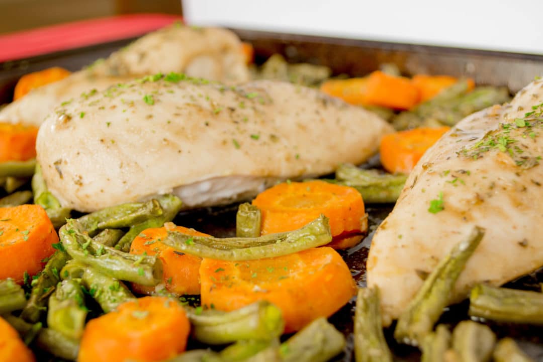 Sheet Pan Maple Dijon Chicken With Vegetables - Salads For Lunch