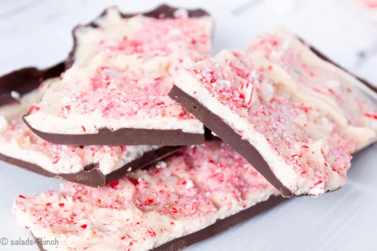 How to Make Peppermint Bark in the Microwave - Salads for Lunch