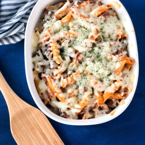 Easy Penne Pasta Bake, a Delicious Pasta Casserole with Beef - Salads