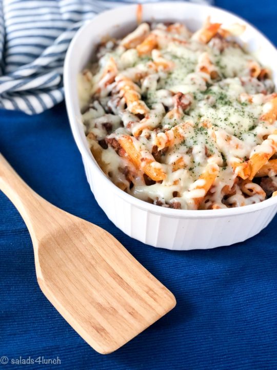 Easy Penne Pasta Bake, a Delicious Pasta Casserole with Beef - Salads