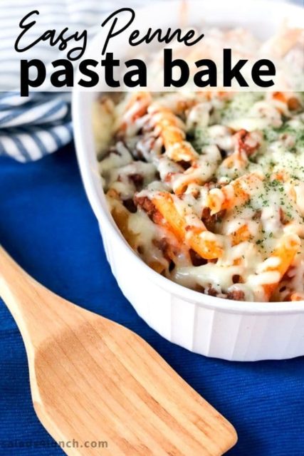 Easy Penne Pasta Bake, a Delicious Pasta Casserole with Beef - Salads