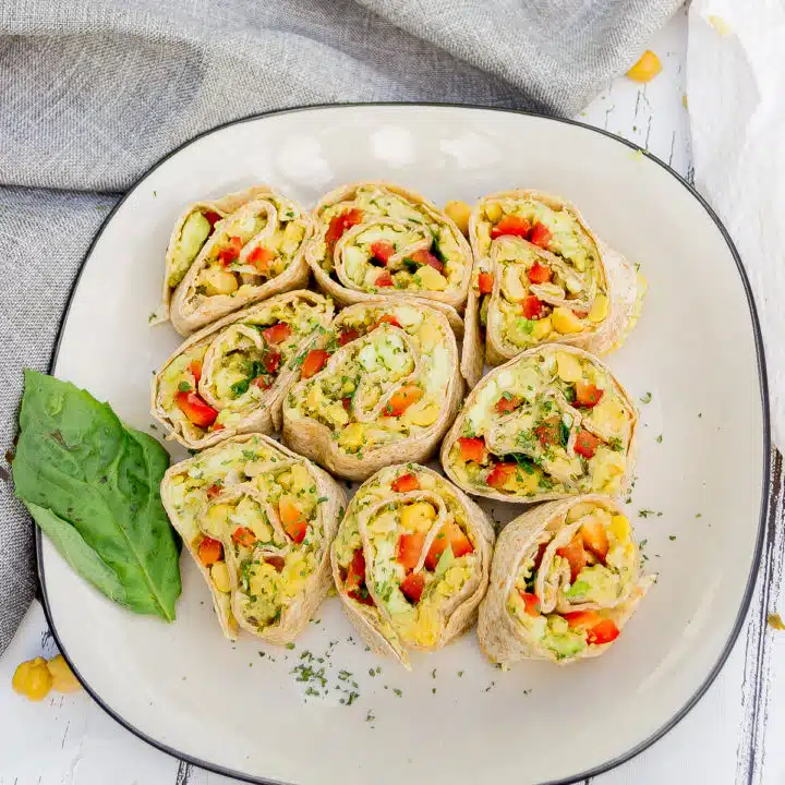 Easy Vegetarian Pinwheels Appetizer Recipe » Salads for Lunch