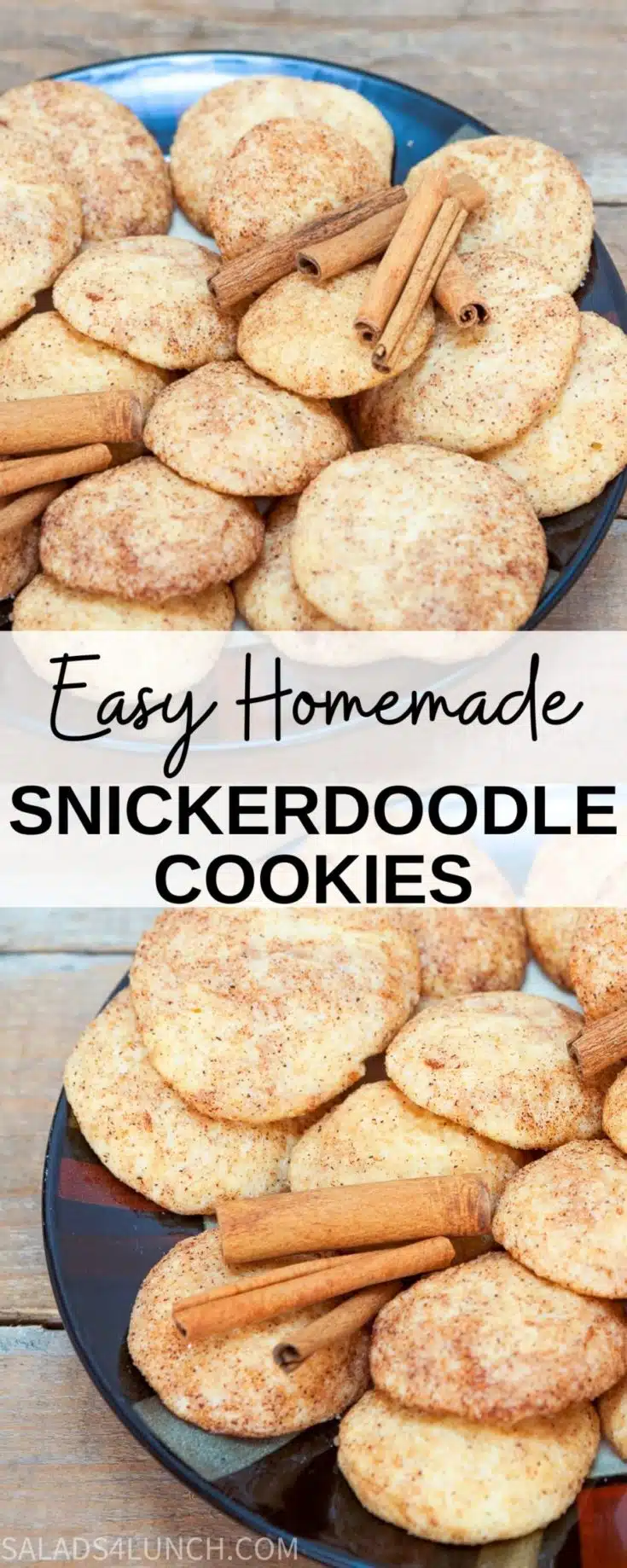 Homemade Snickerdoodle Cookies Recipe - Salads for Lunch