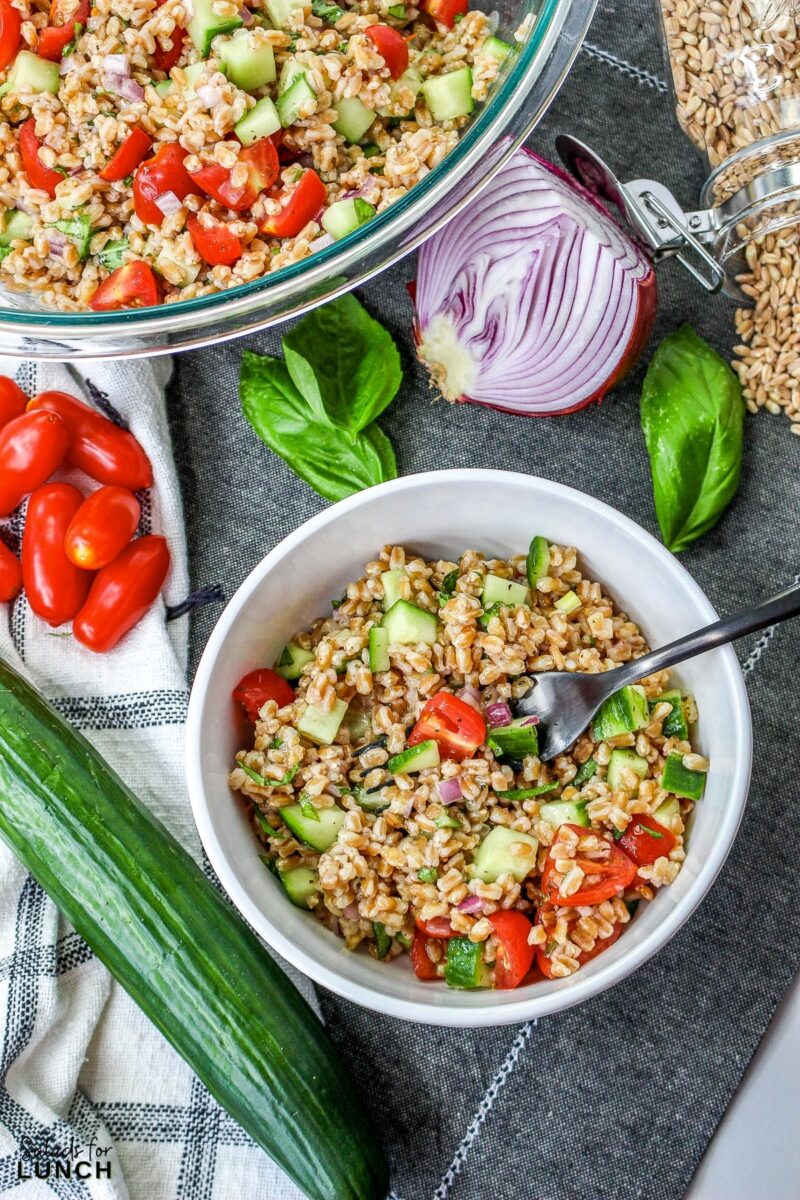 Easy Farro Summer Salad - Salads for Lunch