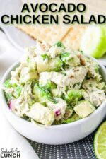 Best Ever Avocado Chicken Salad Recipe Salads For Lunch   Avocado Chicken Salad Recipe 150x225 