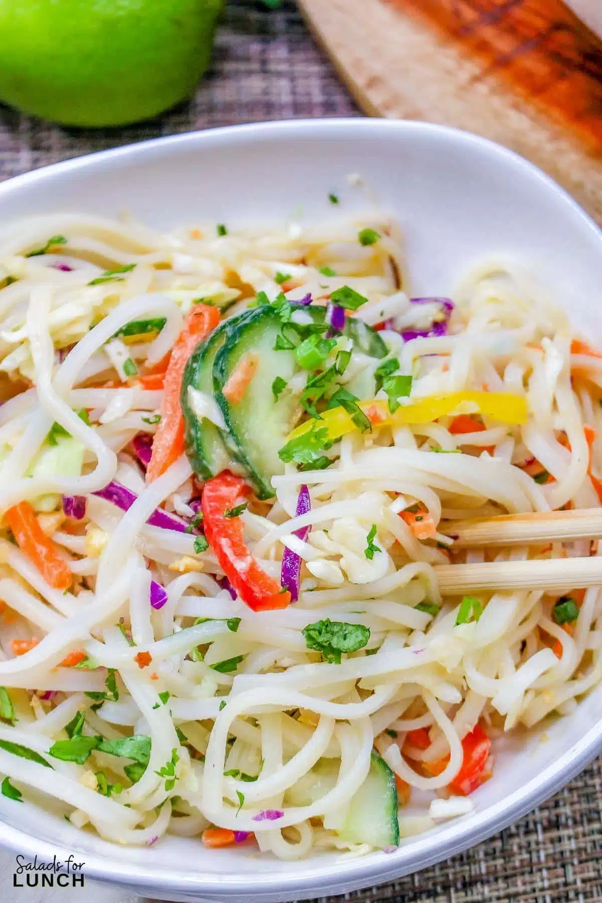 Delicious Vegan Thai Noodle Salad Recipe Salads For Lunch