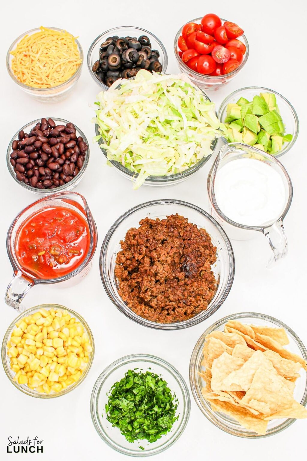 Seven Layer Taco Salad by Salads for Lunch