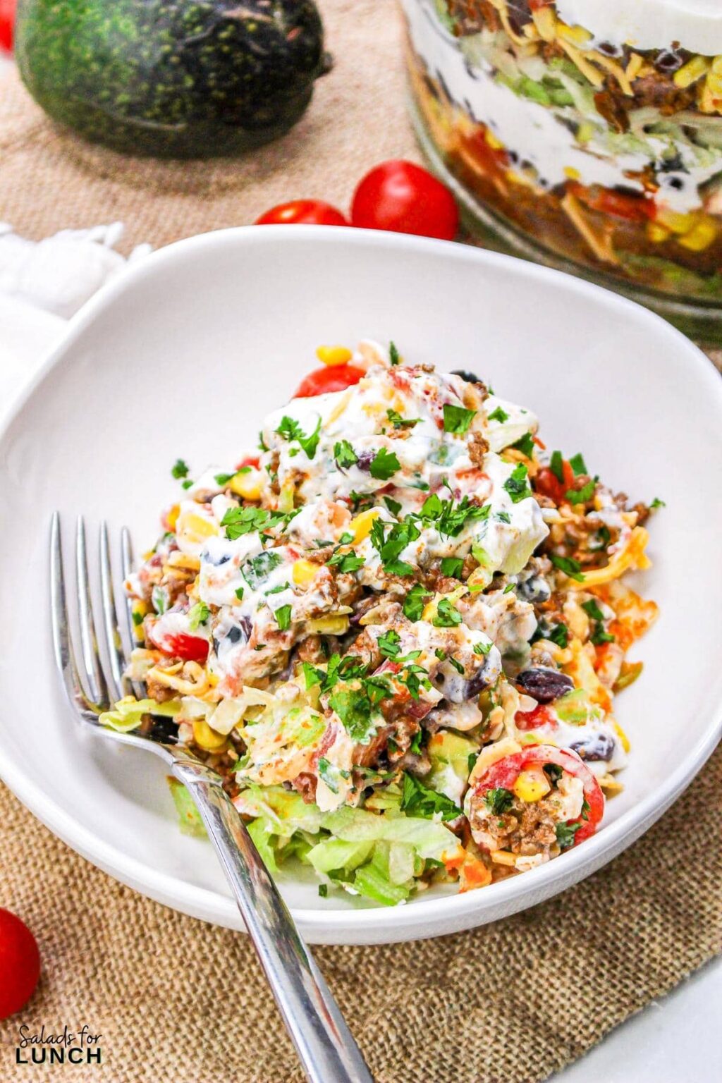 Seven Layer Taco Salad by Salads for Lunch