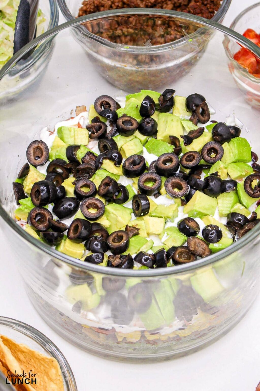 Seven Layer Taco Salad by Salads for Lunch