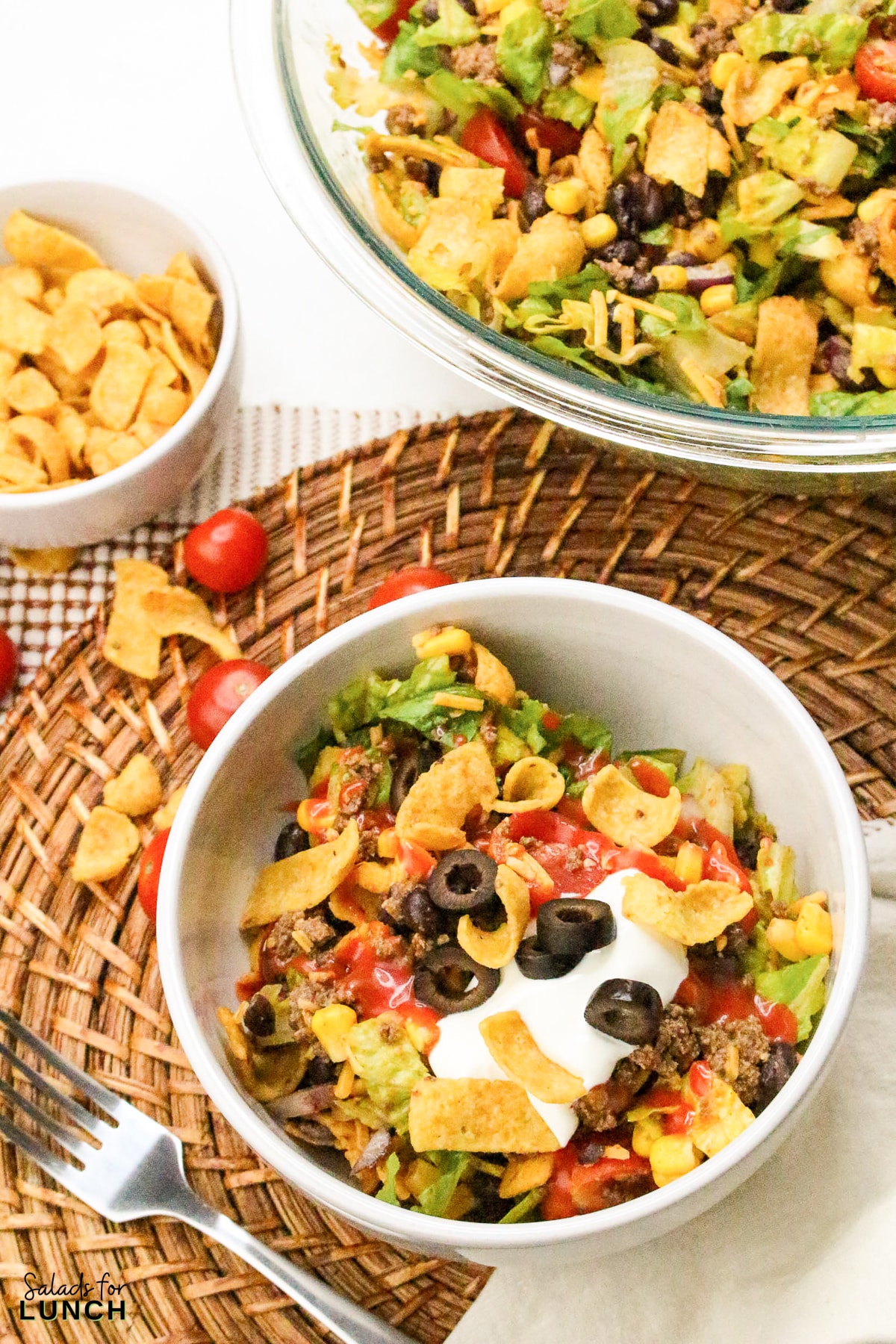 Frito Taco Salad Recipe 21 - Frito Taco Salad is a fun, flavorful, and easy dish that always gets rave reviews. Whether you're bringing it to a backyard BBQ, potluck, or just making it for a weeknight meal, it’s a guaranteed favorite. The combination of fresh ingredients, bold taco seasoning, and crispy Fritos makes every bite delicious. Give this recipe a try and watch it disappear in no time!